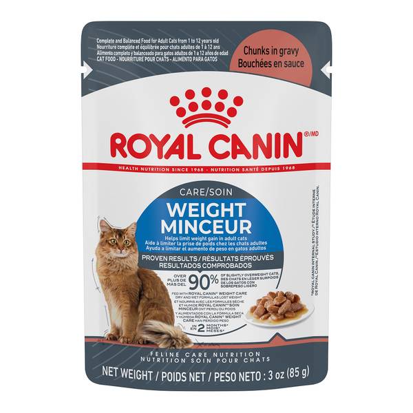 Royal Canin 3 Oz Weight Care Chunks In Gravy Pouch Cat Food - Rcn71385 