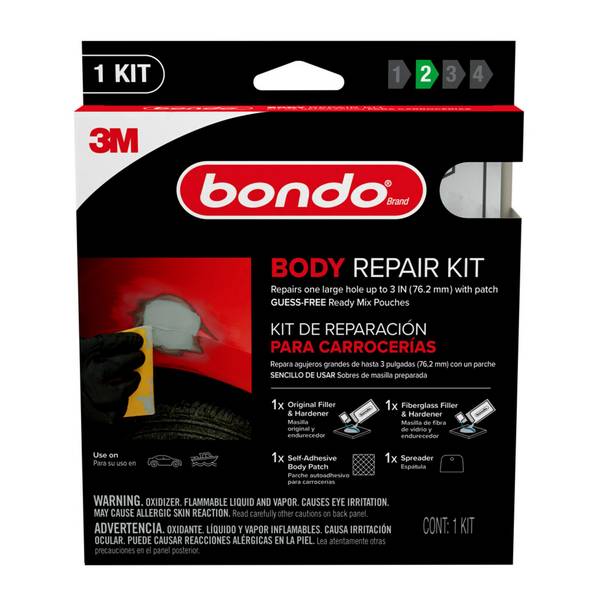 3M 2 oz Bondo Body Repair Kit BRKIT-2PK-ES, Ready Mix Pouches | Blain's ...