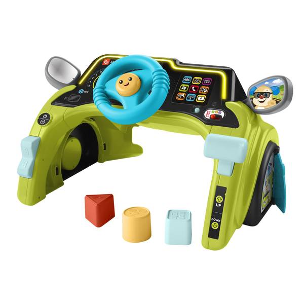 Fisher-Price Laugh & Learn Sit & Steer Driver Activity Center Learning Toy, Multicolored (HTW88) | Quill