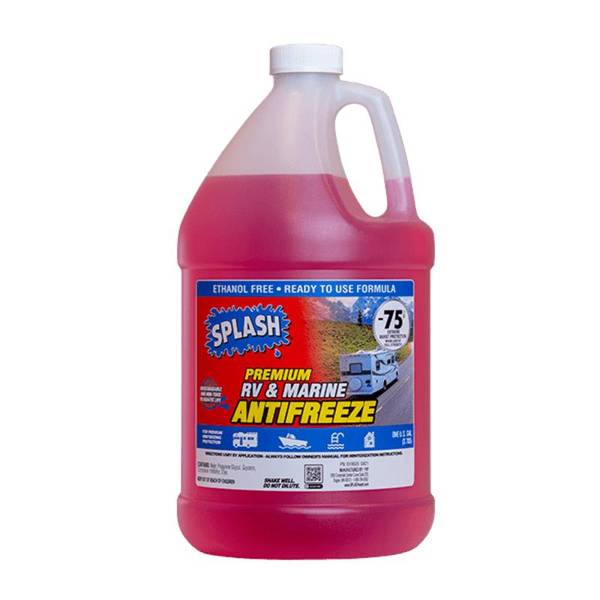 ( 6 bottles) Splash 1 Gallon Premium RV and Marine Antifreeze