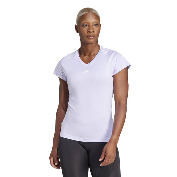 売れ筋商品|||アディダス Tシャツ レディース トップス AEROREADY TRAIN ESSENTIALS MINIMAL BRANDING  NECK - Sports T-shirt - violet tone/white Amazon.com: adidas Women's Aeroready Train Essentials