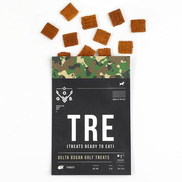 Photo of Turkey Squares TRE: Delta Oscar Dog Treats, 5 oz Real Meat