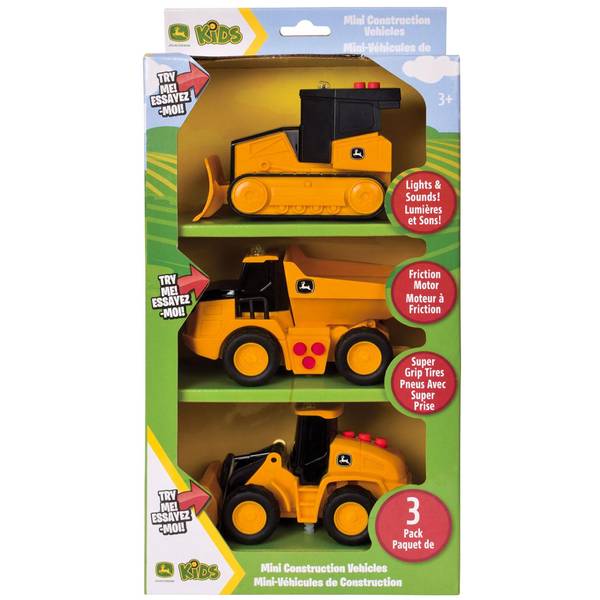 Lot De 6 Mini Véhicules De Construction - Jouets Tracteur, Pelleteuse - Pour Enfants 3+ - Cadeau Anniversaire, Jeu Créatif
