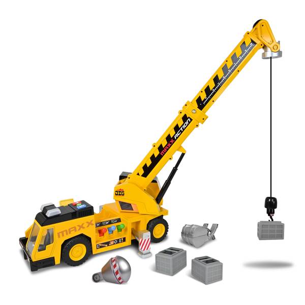 Maxx Action Motorized Lights 'n Sounds Mega Crane Truck 470272