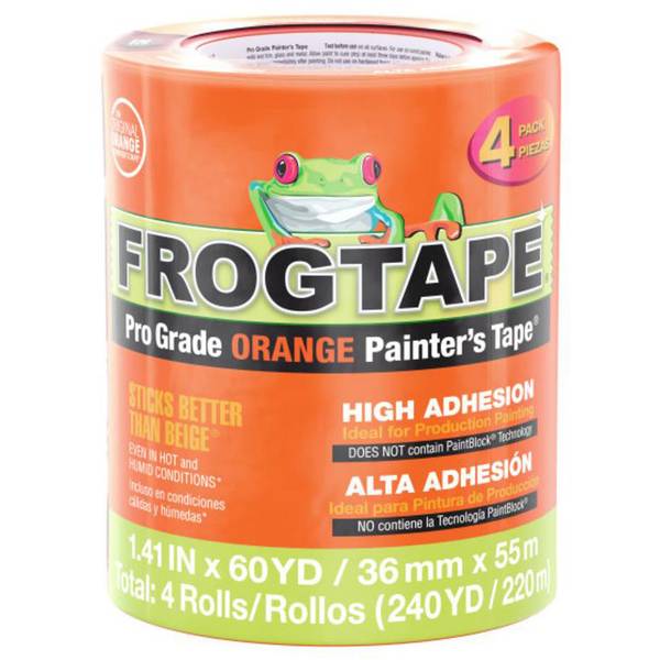 Photo of 4-Pack, 1.41 in. x 60 yd. Pro Grade Orange Painter's Tape
