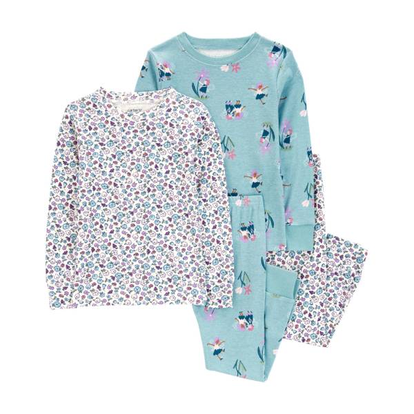 Carter's Infant Girl's 4-Piece Fairy 100% Snug Fit Cotton Pajamas ...