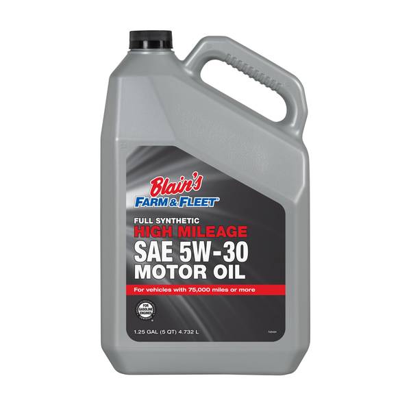 Photo of 5 Quart High Mileage Full Synthetic Motor Oil 5W-30