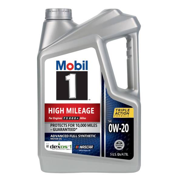 Photo of 5 Quart 0W-20 High Mileage Full Synthetic Motor Oil
