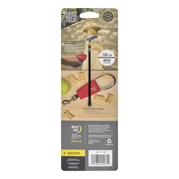Nite Ize~ Large RadDog Retractable Pocket Leash - RRPLL-10-R3
