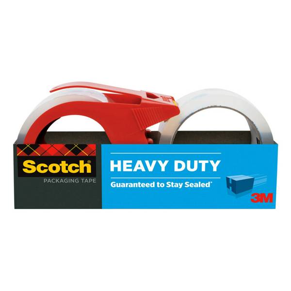 Photo of 2-Pack 1.88 in x 54.6 yd Heavy Duty Packaging Tape