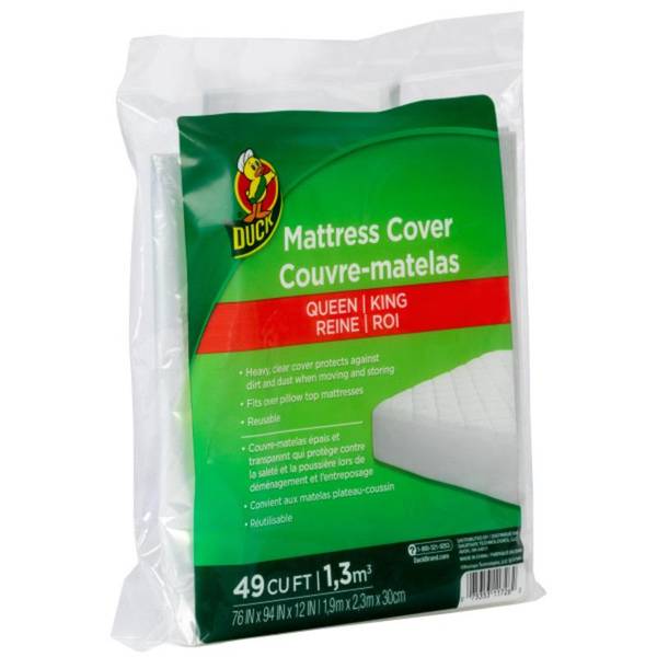Photo of 76" x 94" x 12" Queen/King Clear Mattress Cover