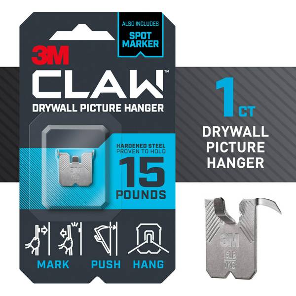 Photo of 15 lb Drywall Picture Hanger with Temporary Spot Marker
