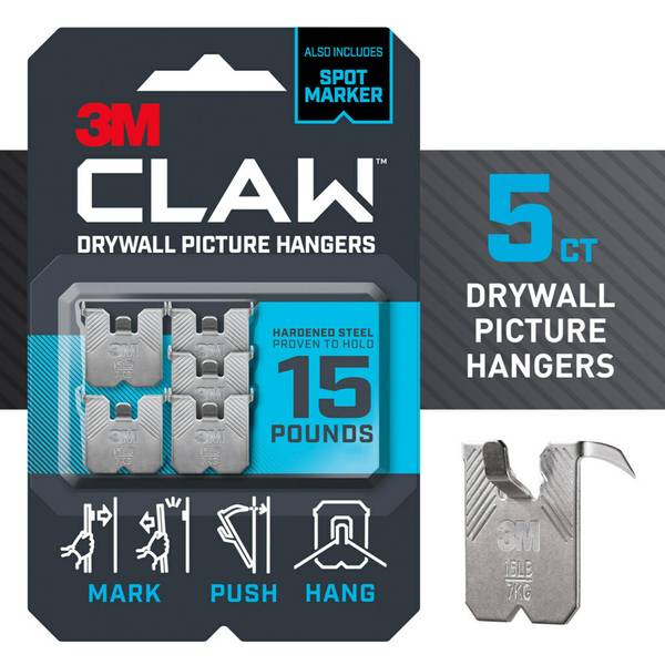 Photo of 5-Pack 15lb Drywall Picture Hanger