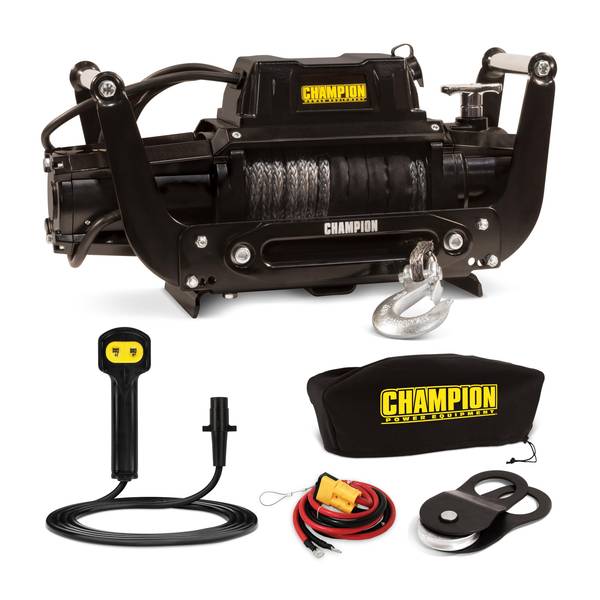 Photo of 12,000 lb Truck/SUV Synthetic Rope Winch Kit with Speed Mount
