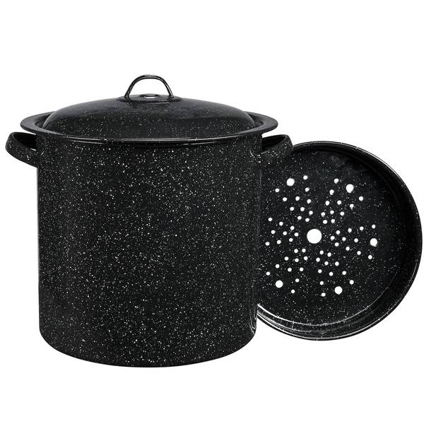 UPC 072495062573 product image for Granite Ware 15 Quart Black Steamer Pot | upcitemdb.com