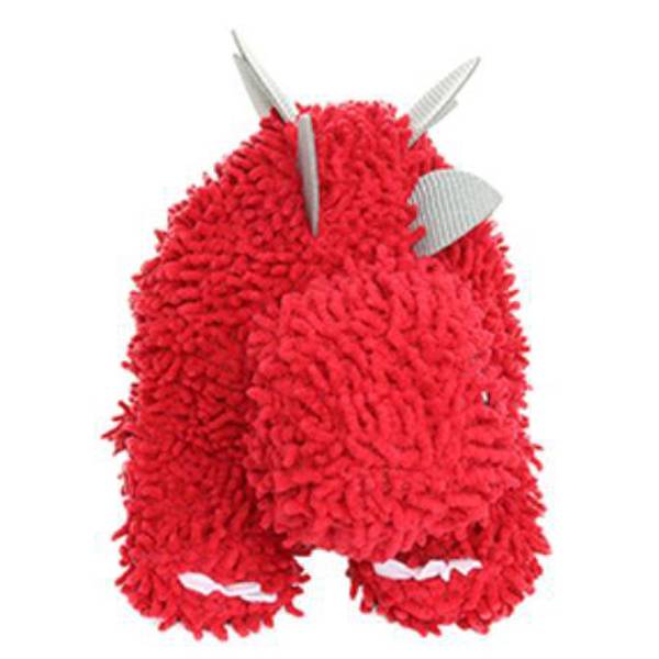 Mighty Dog Mighty Microfiber Ball Medium Stegosaurus Red