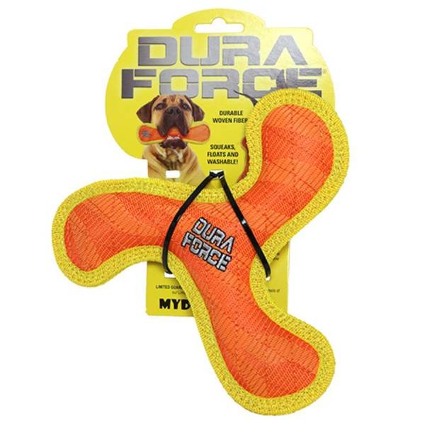 Photo of Jr Boomerang Tiger Medium Dog Toy, Orange-Yellow