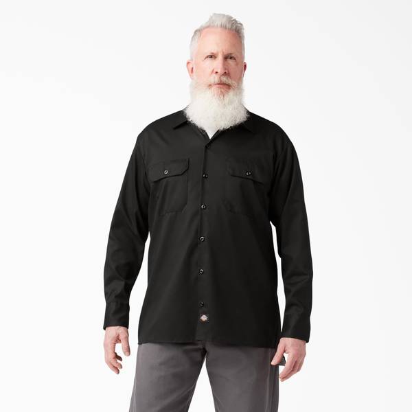 Photo of Men's FLEX Relaxed Fit Long Sleeve Work Shirt