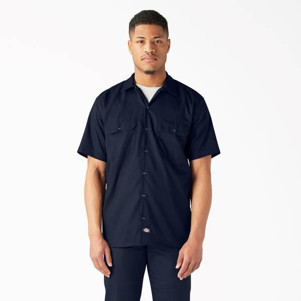 Photo of Men's FLEX Relaxed Fit Short Sleeve Work Shirt