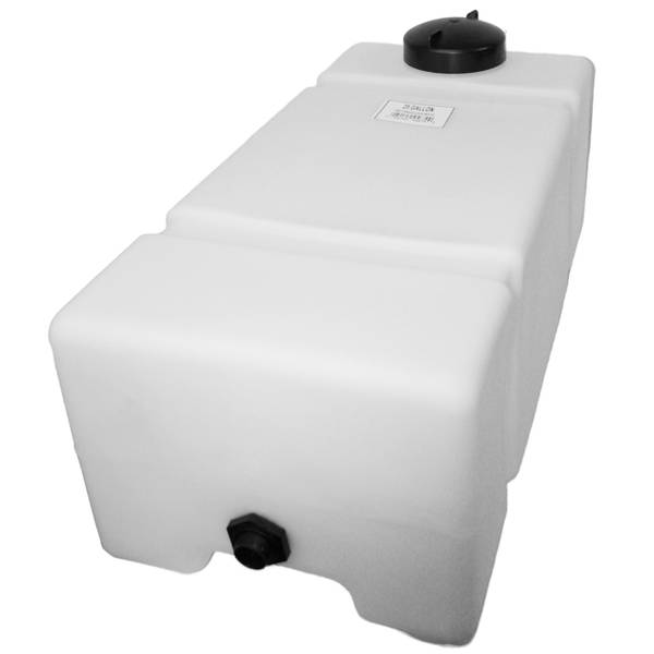 Norwesco 25 Gallon Rectangular Flat Bottom Utility Tank - 45879-DS
