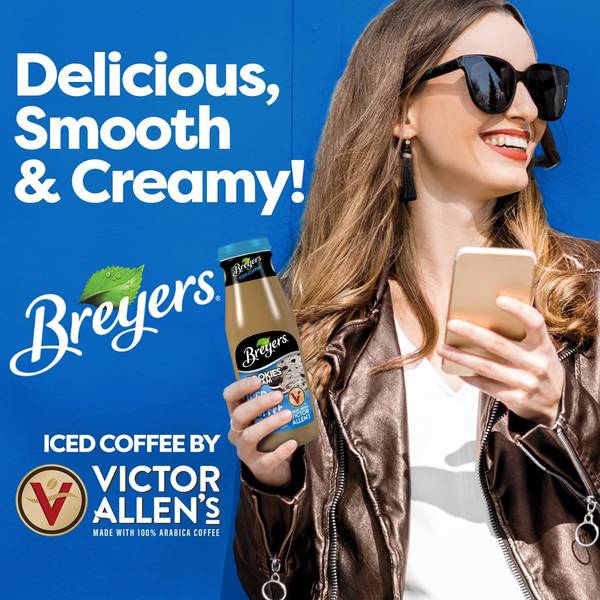 Victor Allen's Coffee 13.7oz Breyer's Cookies & Cream Iced Coffee