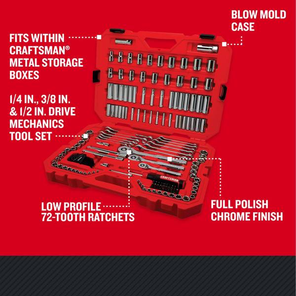 Craftsman 159-Piece Mechanics Tool Set - CMMT12125 | Blain's Farm