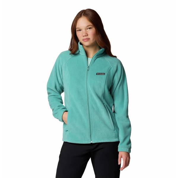 Columbia Women's Benton Springs Full Zip Fleece Jacket, Teal, 2X