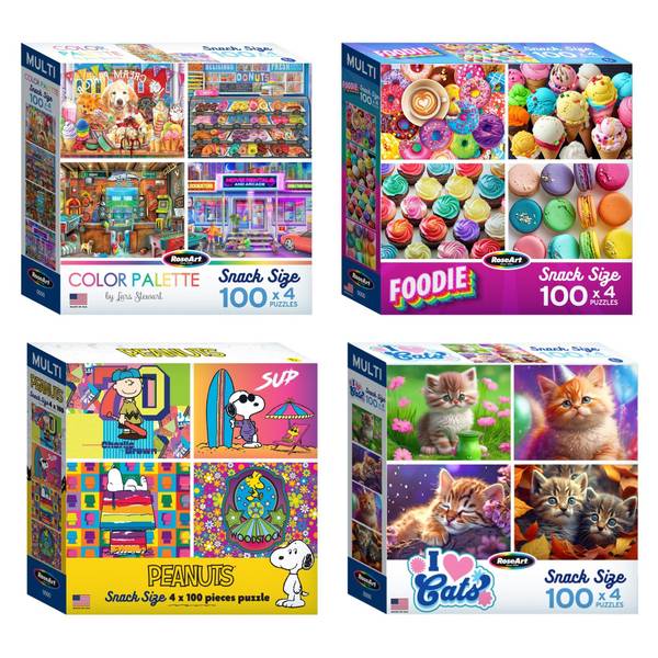 Cra-Z-Art 4-in-1 Snack Size Puzzle Assortment - 1805 | Blain's