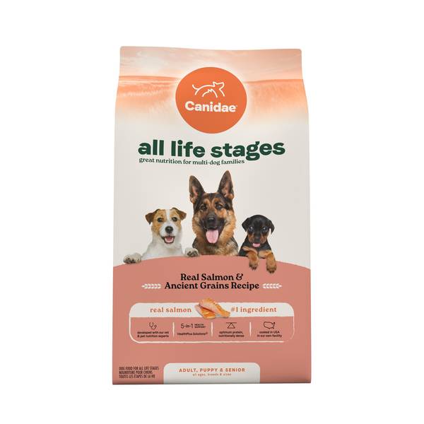 Photo of All Life Stages Real Salmon/Ancient Grains Recipe Dry Dog Food 27 lb, Real Salmon First Ingredient
