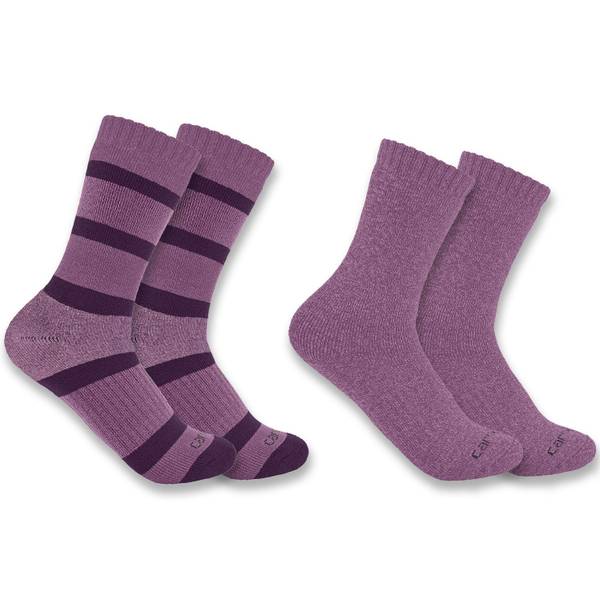 Carhartt Women's 2-Pack Heavyweight Crew Socks - SC3152W-ASST04-M