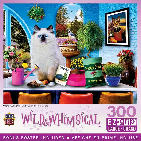 Masterpiece Puzzle 300-Piece EZ Grip Wild and Whimsical Puzzle