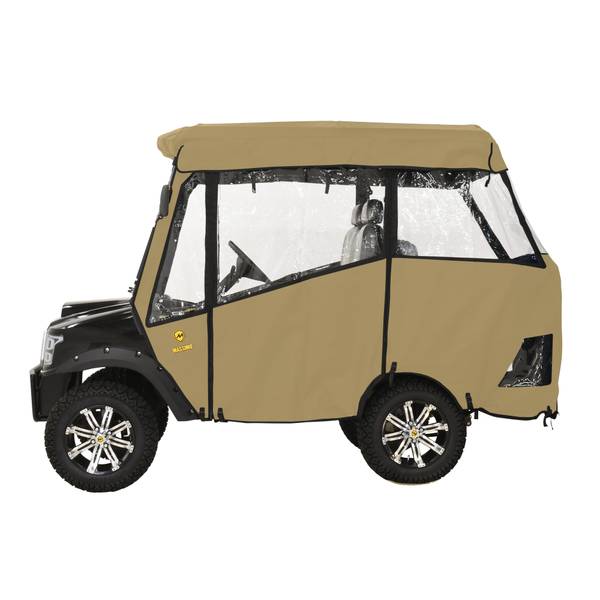 Photo of GMF2X Golf Cart Full Roof Enclosure Sand