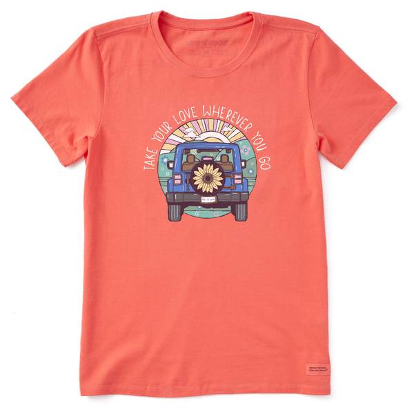 Life Is Good Women's Crusher V-Neck T-Shirt - Cloverfield Graphic Tee, 100% Cotton, Relaxed Fit - View #10