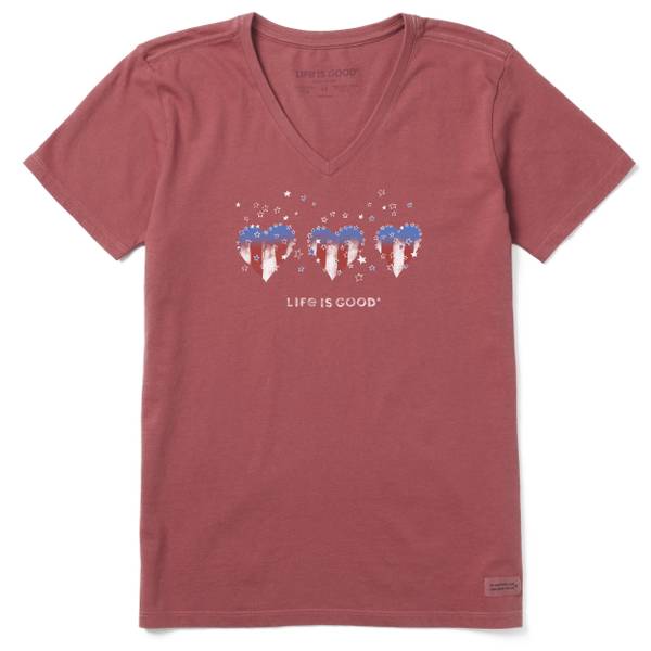 Life Is Good Women's Just Here for Hot Dogs Short Sleeve