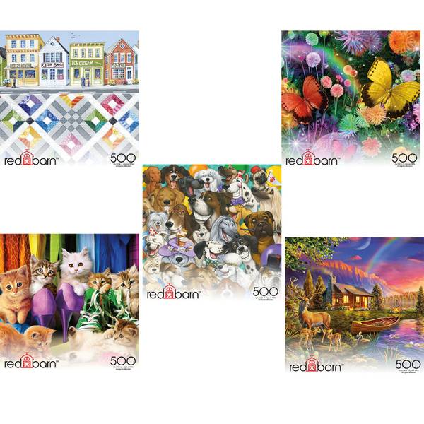 Photo of 500-Piece Red Barn Jigsaw Puzzle