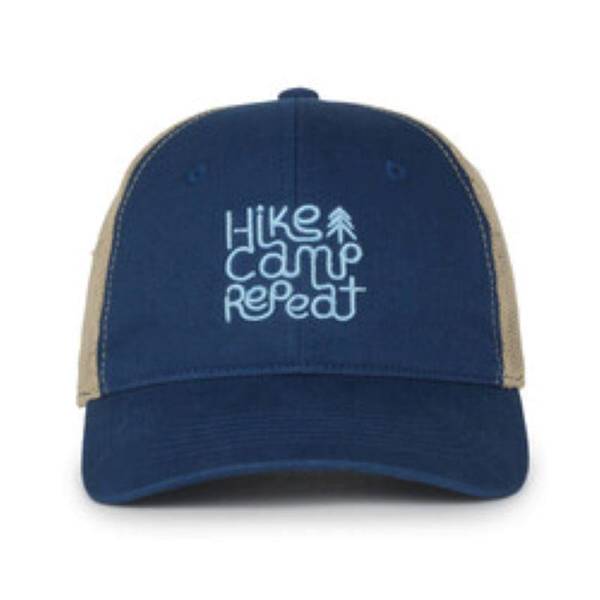 Photo of Women's Snapback Hike, Camp, Repeat Embroidered Cap