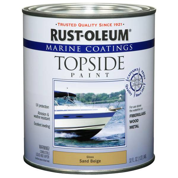 Photo of 2-Pack 1 Qt Marine Coatings Gloss Sand Beige Topside Paint