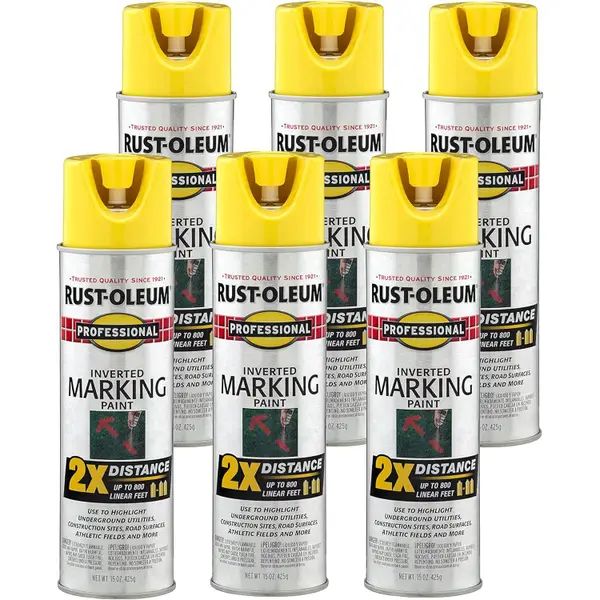 Rust-Oleum 6-Pack 15 oz Professional 2X Inverted Marking High