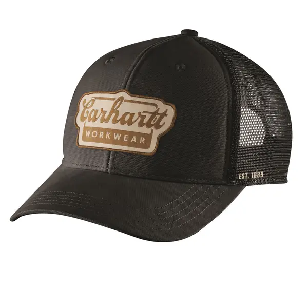 Carhartt Men's Rugged Flex Twill Mesh-Back Script Patch Cap