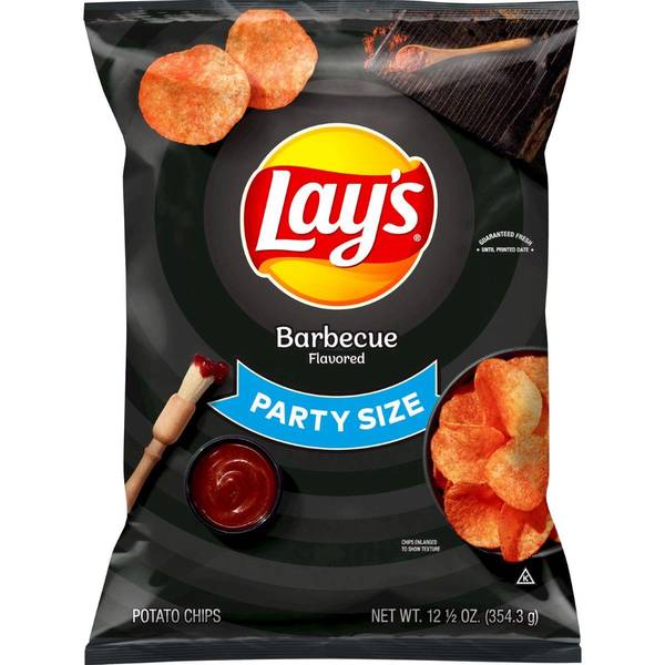 Photo of 12.5 oz BBQ Flavored Potato Chips Party Size Bag