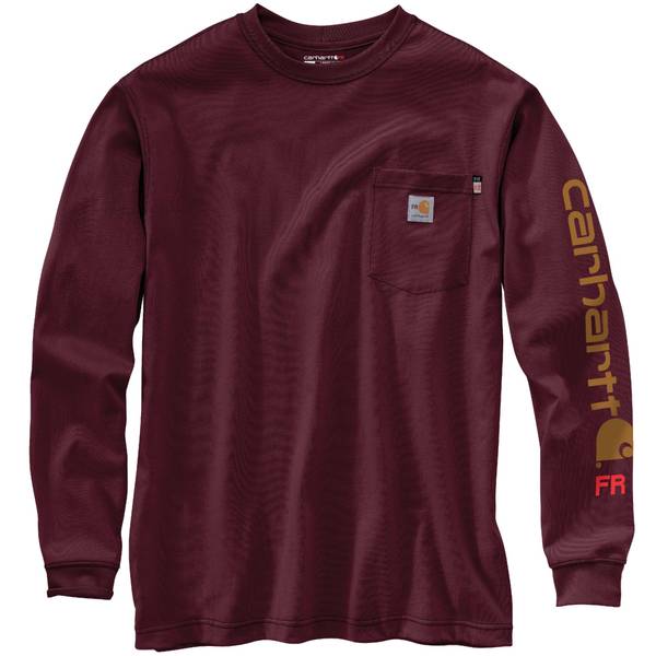 Photo of Men's Flame Resistant Force Irvine Loose Long Sleeve Logo T-Shirt