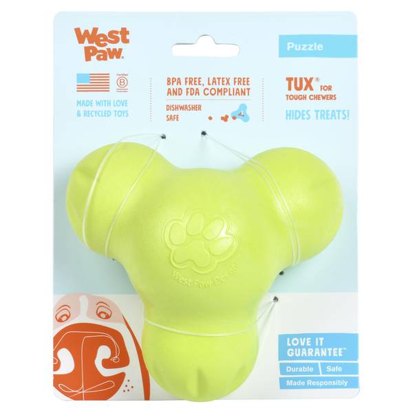 Photo of Large Tux 5" Puzzle Dog Toy, Green