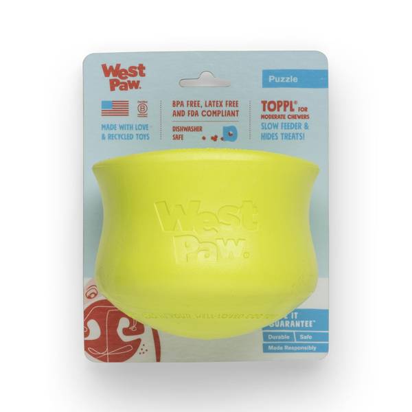 Photo of XL Toppl 4.75" Puzzle Dog Toy, Green