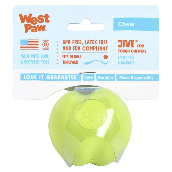 Photo of Small Jive 2.5" Ball Dog Toy, Green