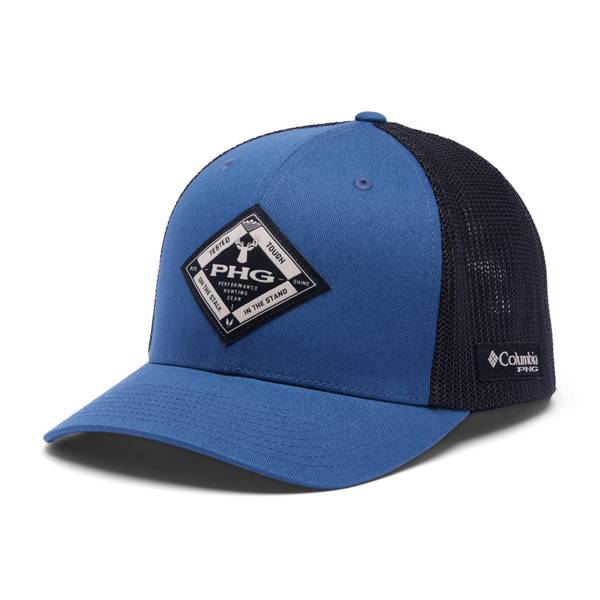 Columbia Unisex PHG Antlers Mesh Back Ball Cap - Performance Hunting Hat In Pond/Shark/Delta Hunter, Flexfit L/XL