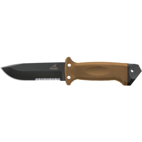 Photo of 4.84" LMF II Infantry Coyote Brown Fixed Serated Edge Knife