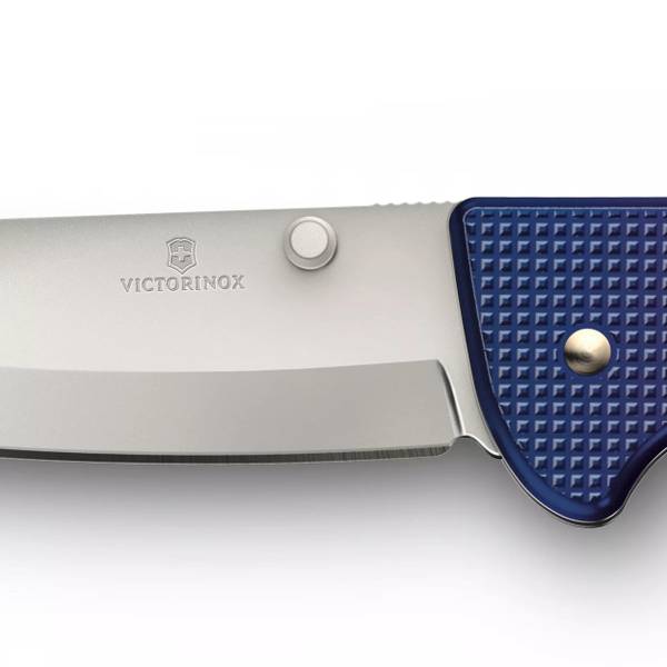 Victorinox Swiss Army Blue/Red Evoke Alox Knife - 0.9415.D221
