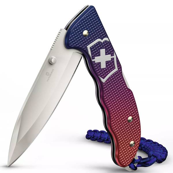 Photo of Blue/Red Evoke Alox Knife