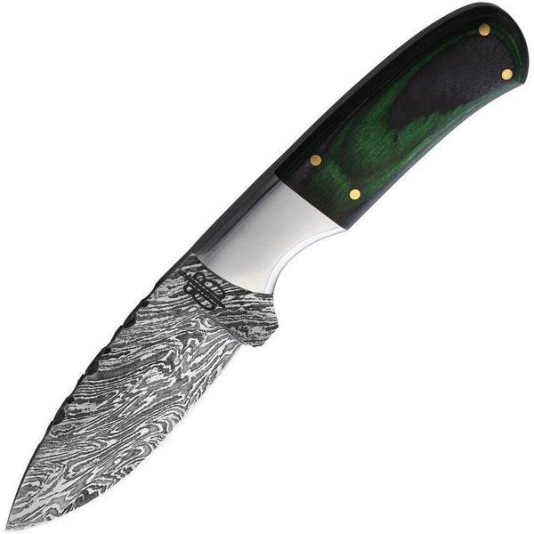 Photo of 3.25" Small Green Hunter Damascus Knife