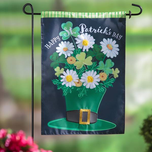 Photo of Happy St. Patricks Day Hat Garden Flag